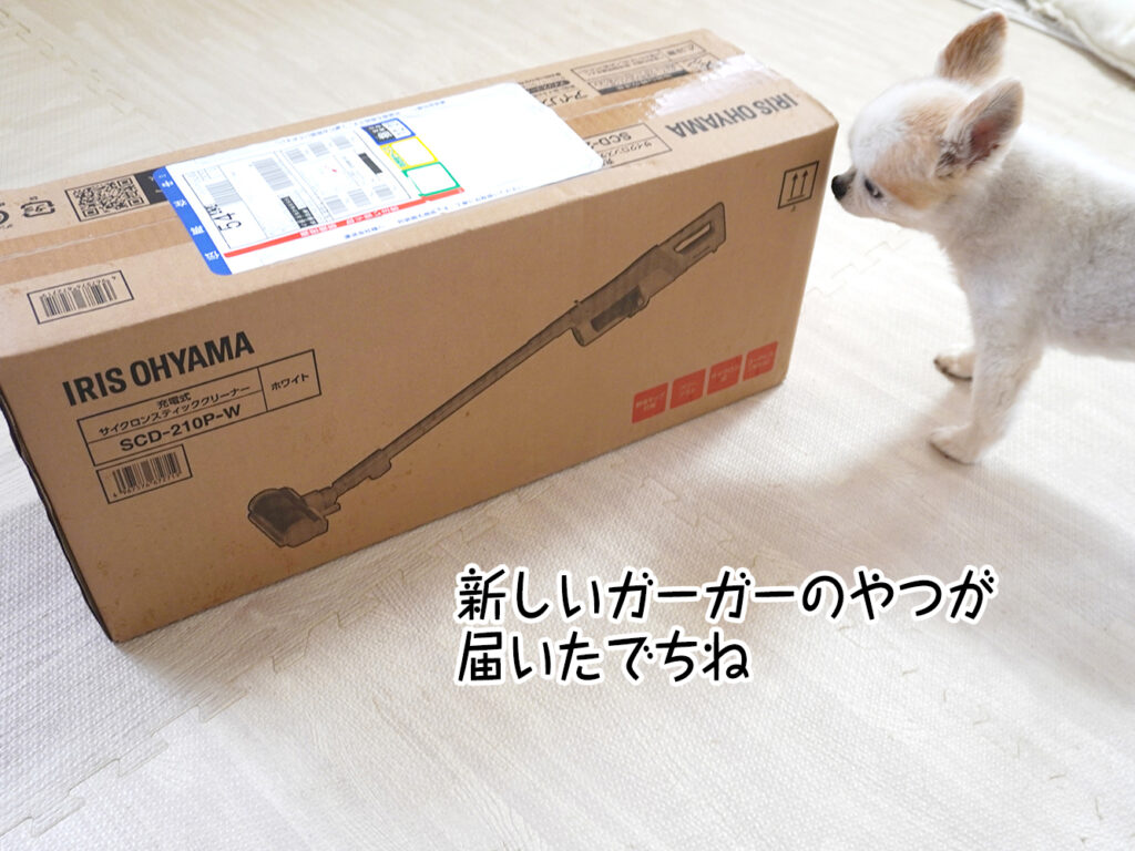 新しいガーガーのやつが届いたでちね