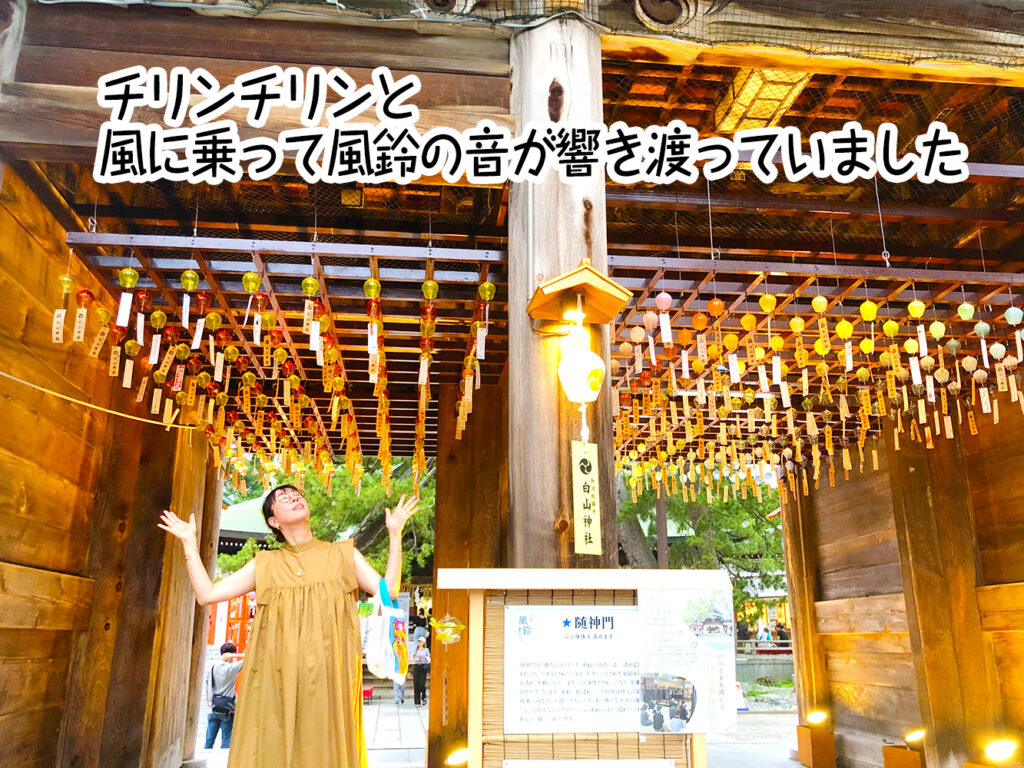 チリンチリンと風に乗って風鈴の音が響き渡っていました