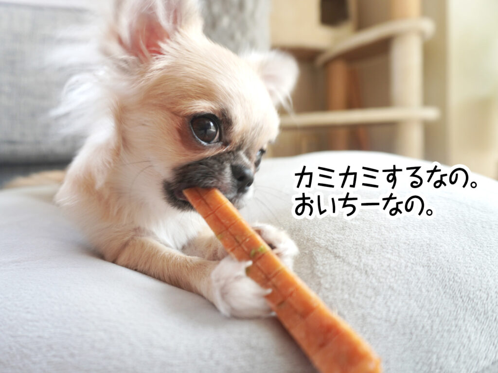 カミカミするなの。おいちーなの。