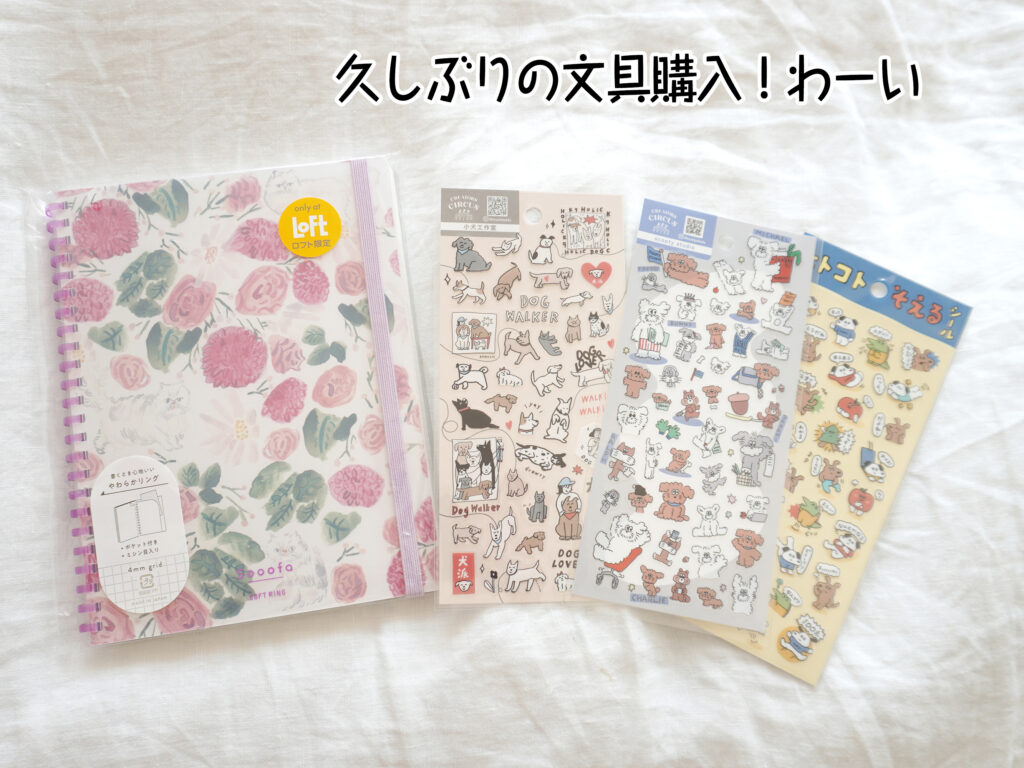 久しぶりの文具購入！わーい
