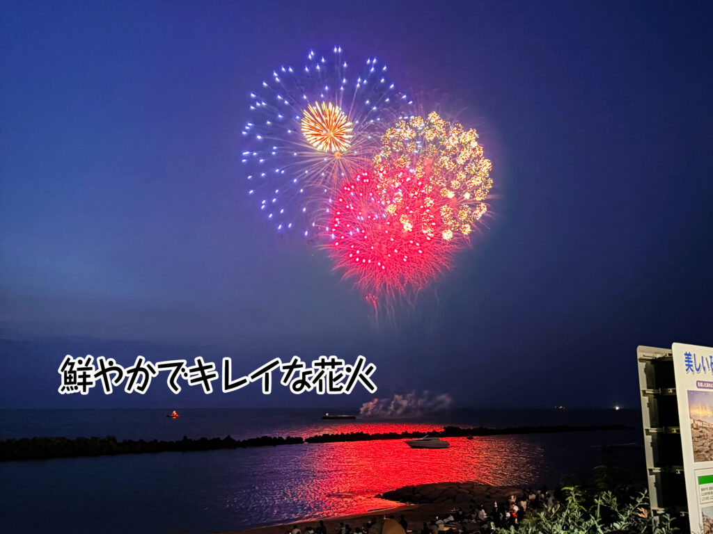 鮮やかでキレイな花火