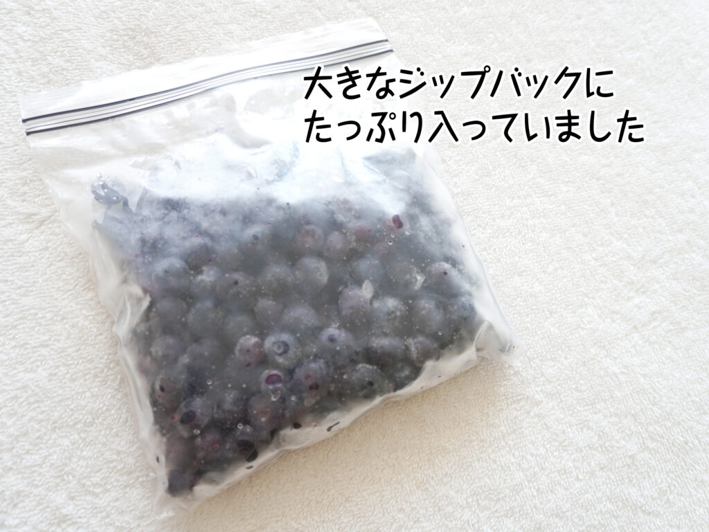 大きなジップバックにたっぷり入っていました